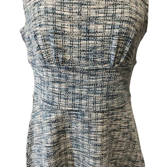 NWT LEOTA Ariana Sleeveless Tweed Dress In blue size Medium - Picture 5 of 12